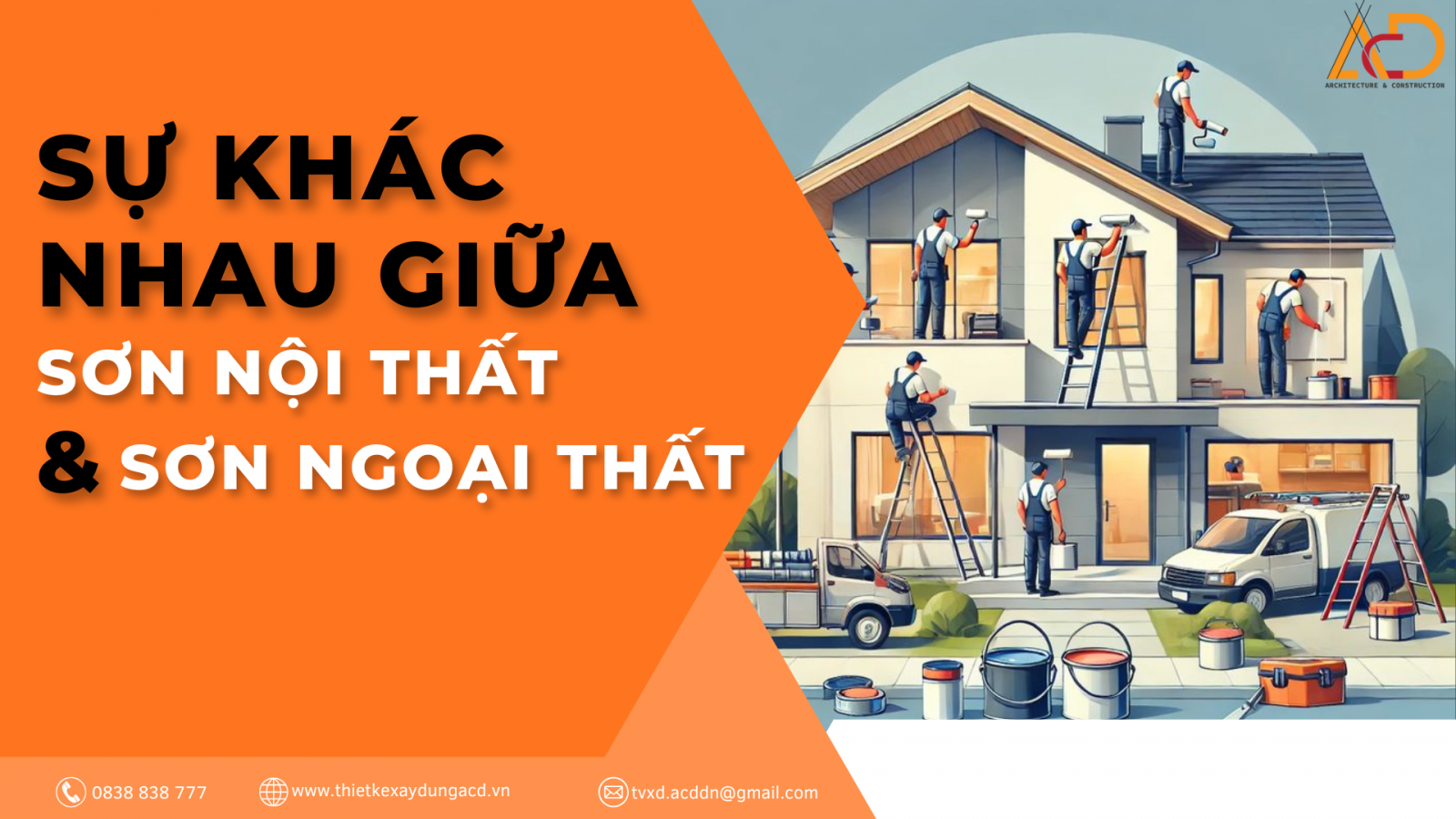 SỰ KHÁC NHAU GIỮA SƠN NỘI THẤT VÀ NGOẠI THẤT.